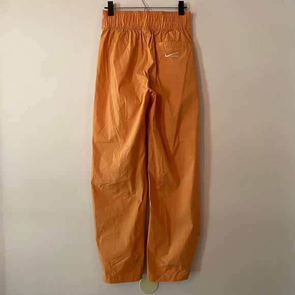 Nike Orange Wide Leg Sweatpants High Rise Streetwear Women's size Small - Picture 6 of 13